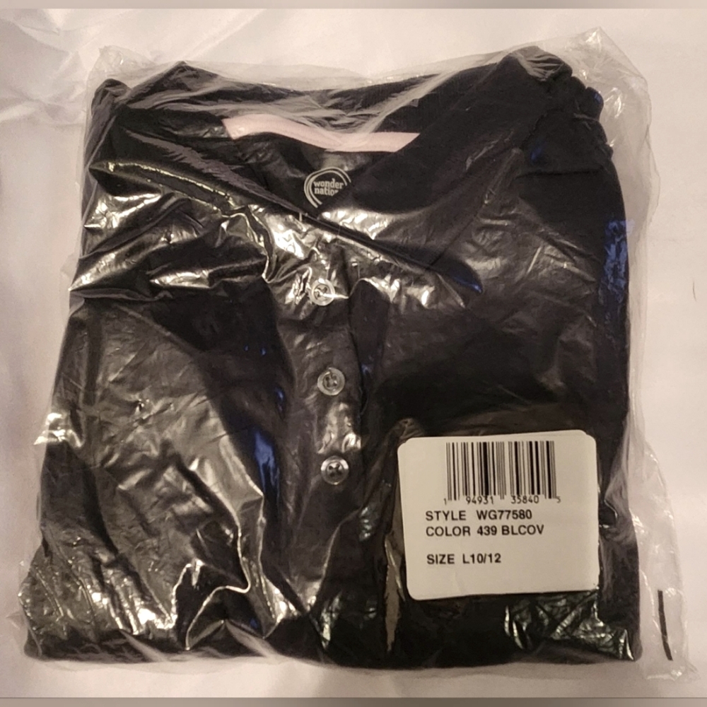 NWT Size 10/12 Large Navy Wonder Nation young ladies uniform